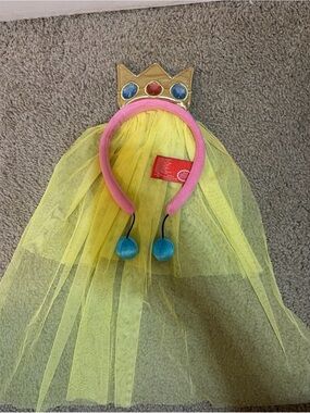 Official SUPER NINTENDO WORLD Princess Peach Tiara headband Katyusha USJ Anime.